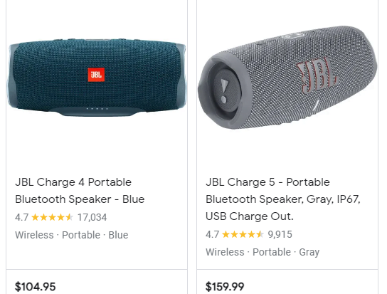 JBL Charge 4 vs Charge 5: Price